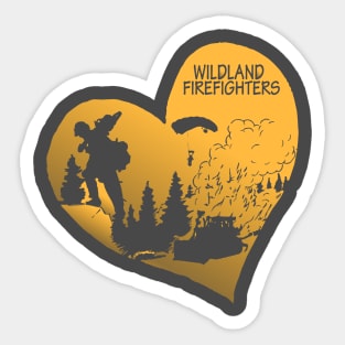 Wildland Firefighter Love Sticker